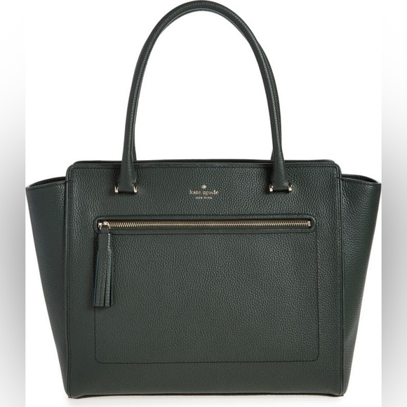 Kate Spade Chester Street Allyn Large Tote Bag, Black Leather EUC - Picture 1 of 12